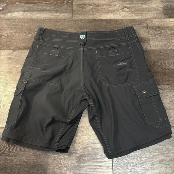 Kuhl Renegade Stealth Convertible Mens 34x30 Grey Zip Off Hiking Cargo Shorts - Picture 13 of 16